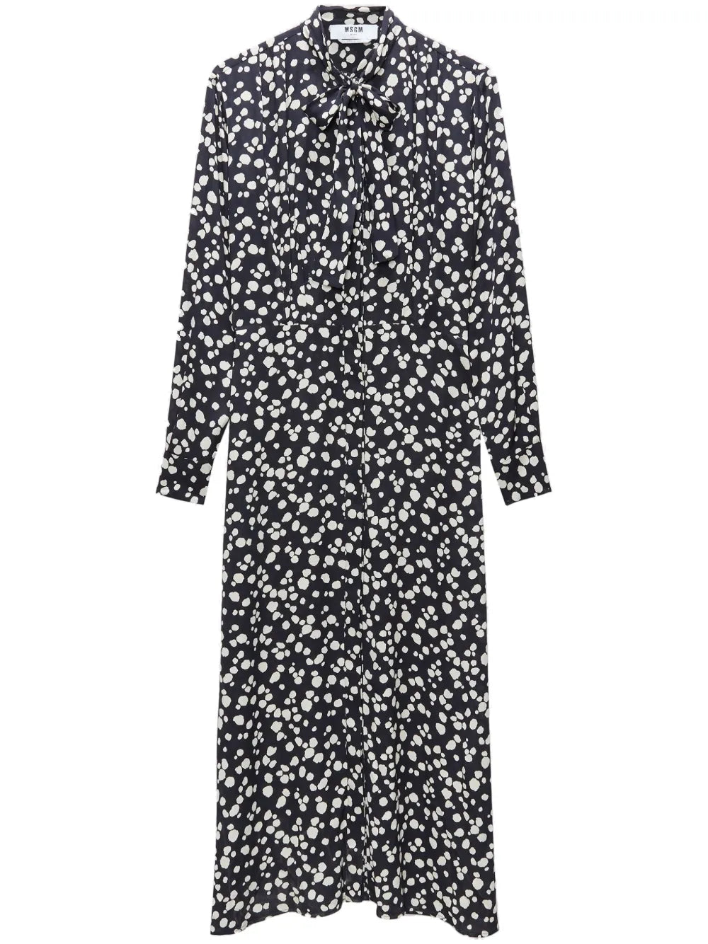 Spot-Print Maxi Dress
