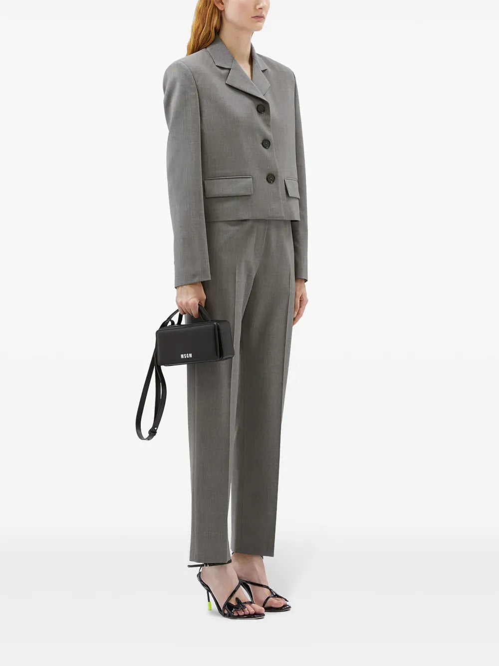 Straight-Leg Virgin-Wool-Blend Trousers