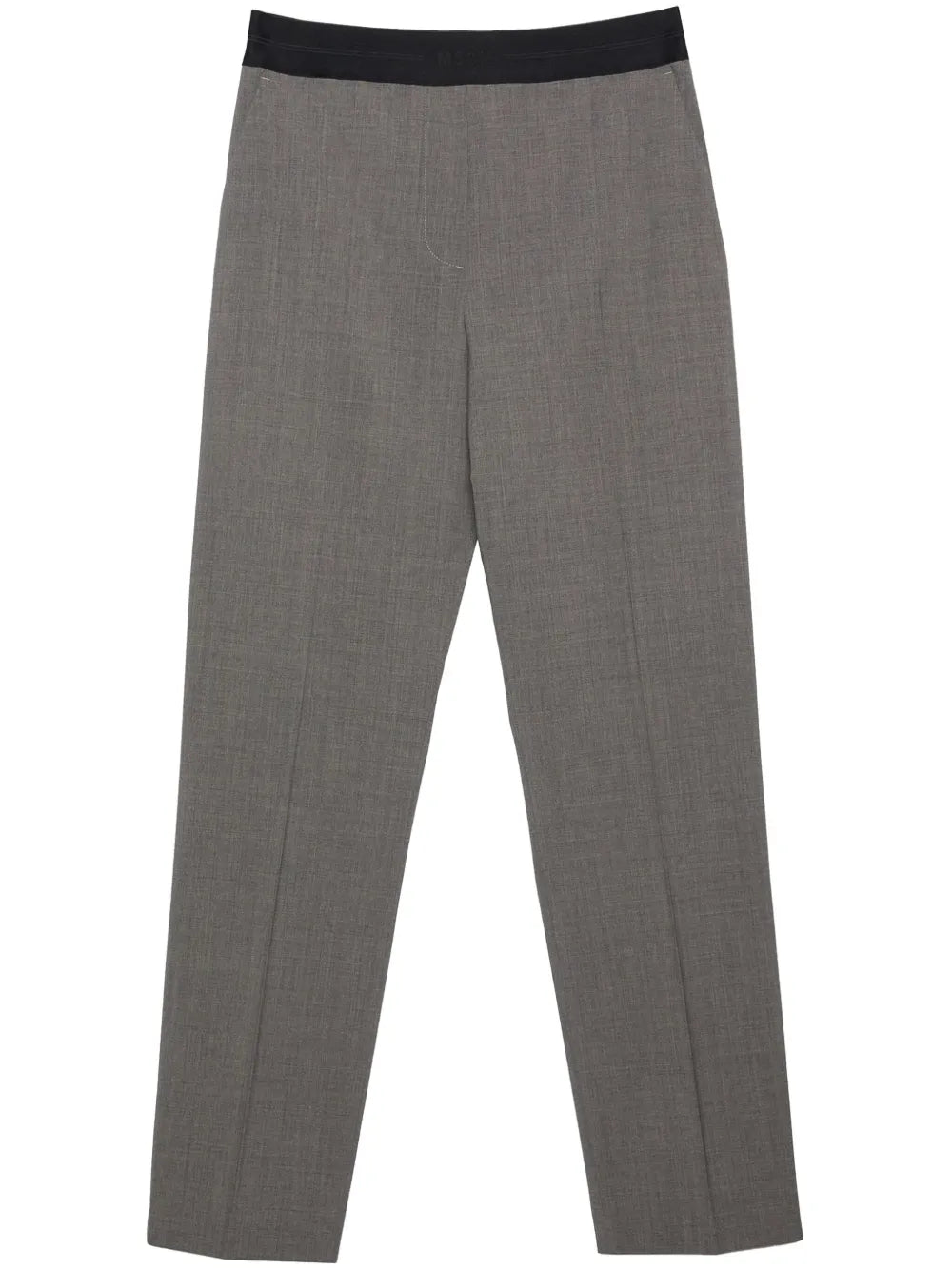 Straight-Leg Virgin-Wool-Blend Trousers