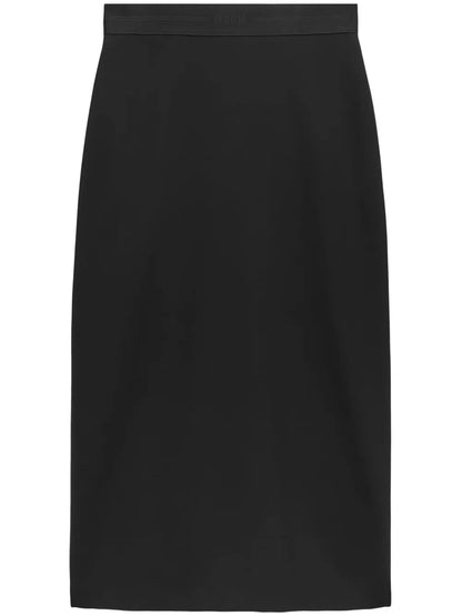 Logo-Print Maxi Skirt