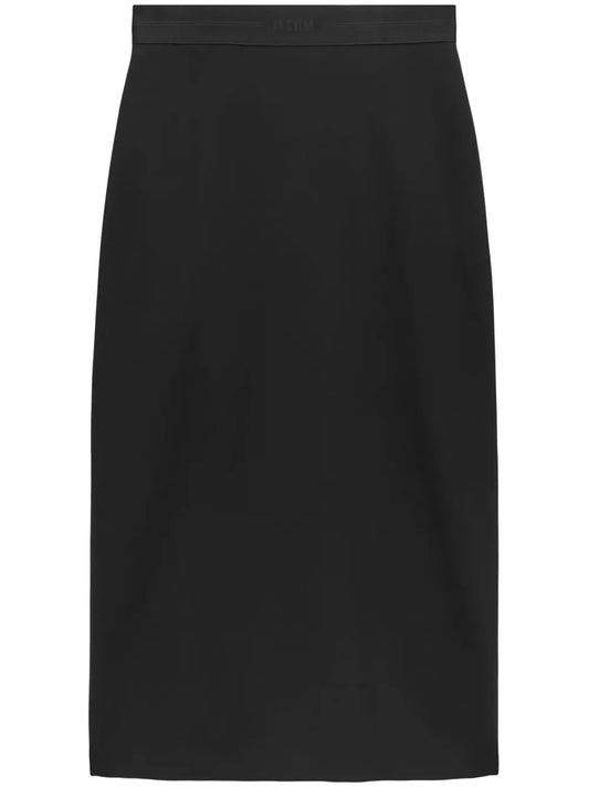 Logo-Print Maxi Skirt