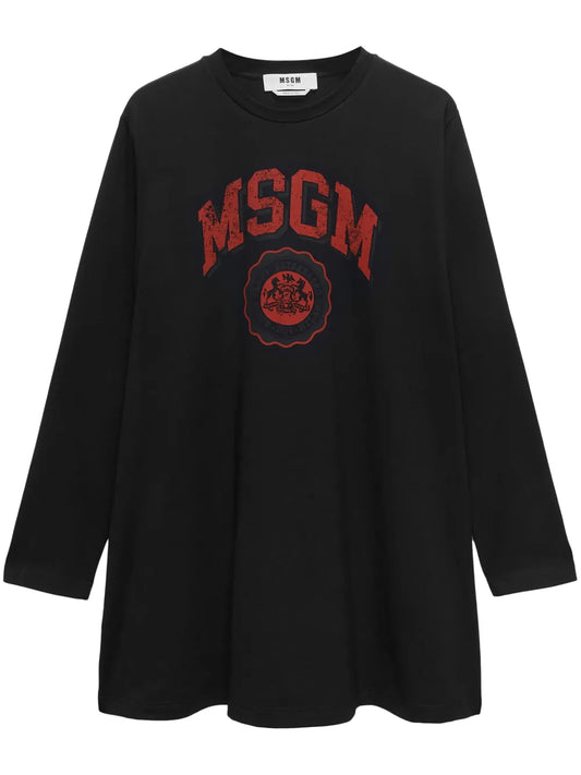Logo-Print Mini Dress