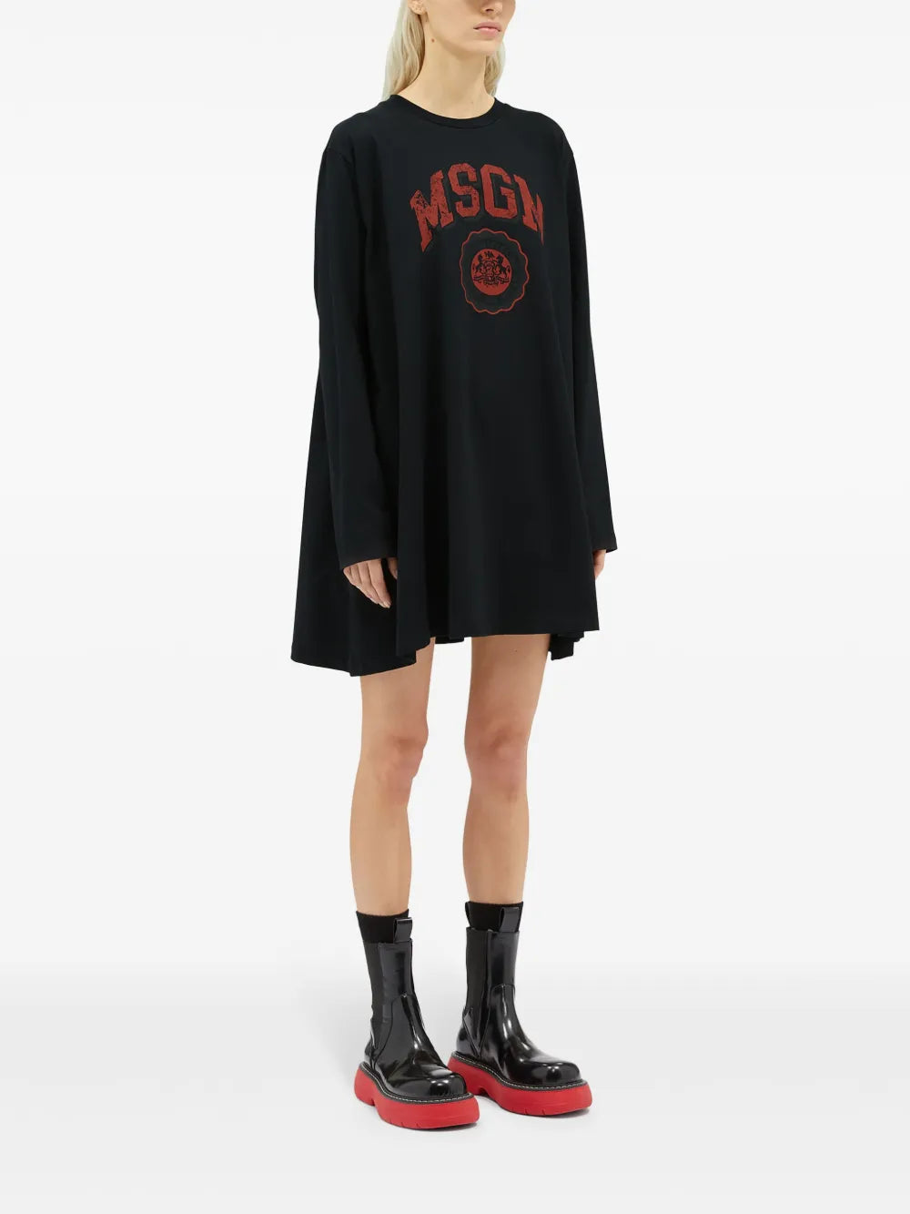 Logo-Print Mini Dress