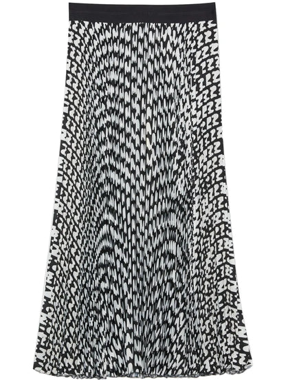 All-Over-Logo-Print Skirt