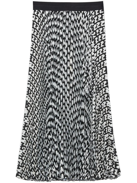 All-Over-Logo-Print Skirt