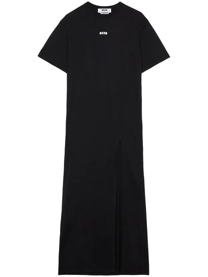 Logo-Print Cotton Maxi Dress