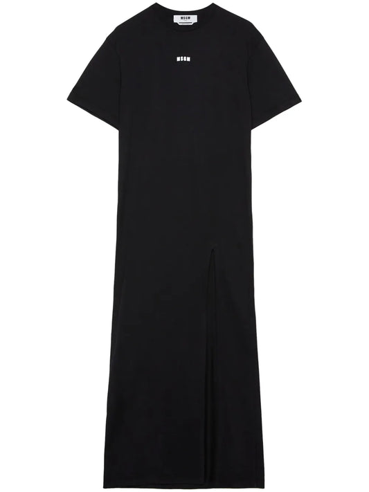 Logo-Print Cotton Maxi Dress