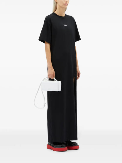 Logo-Print Cotton Maxi Dress