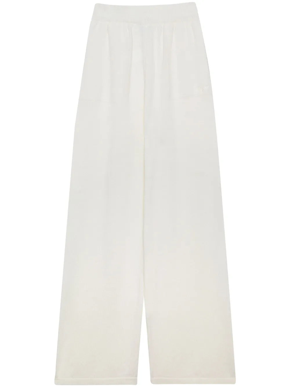 Logo-Embroidered Wide-Leg Trousers