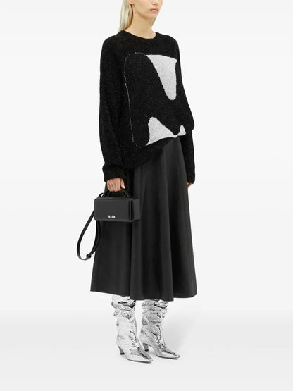 Pleated Midi Skirt