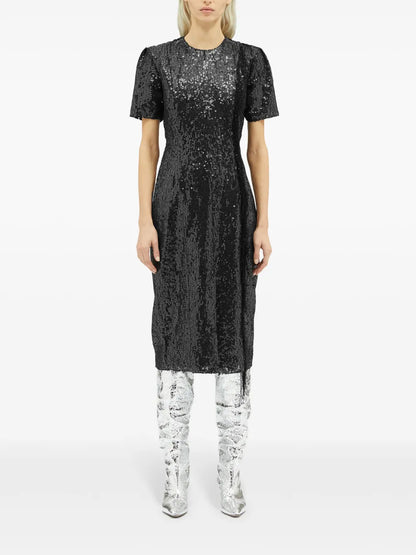 Sequinned Midi Dress