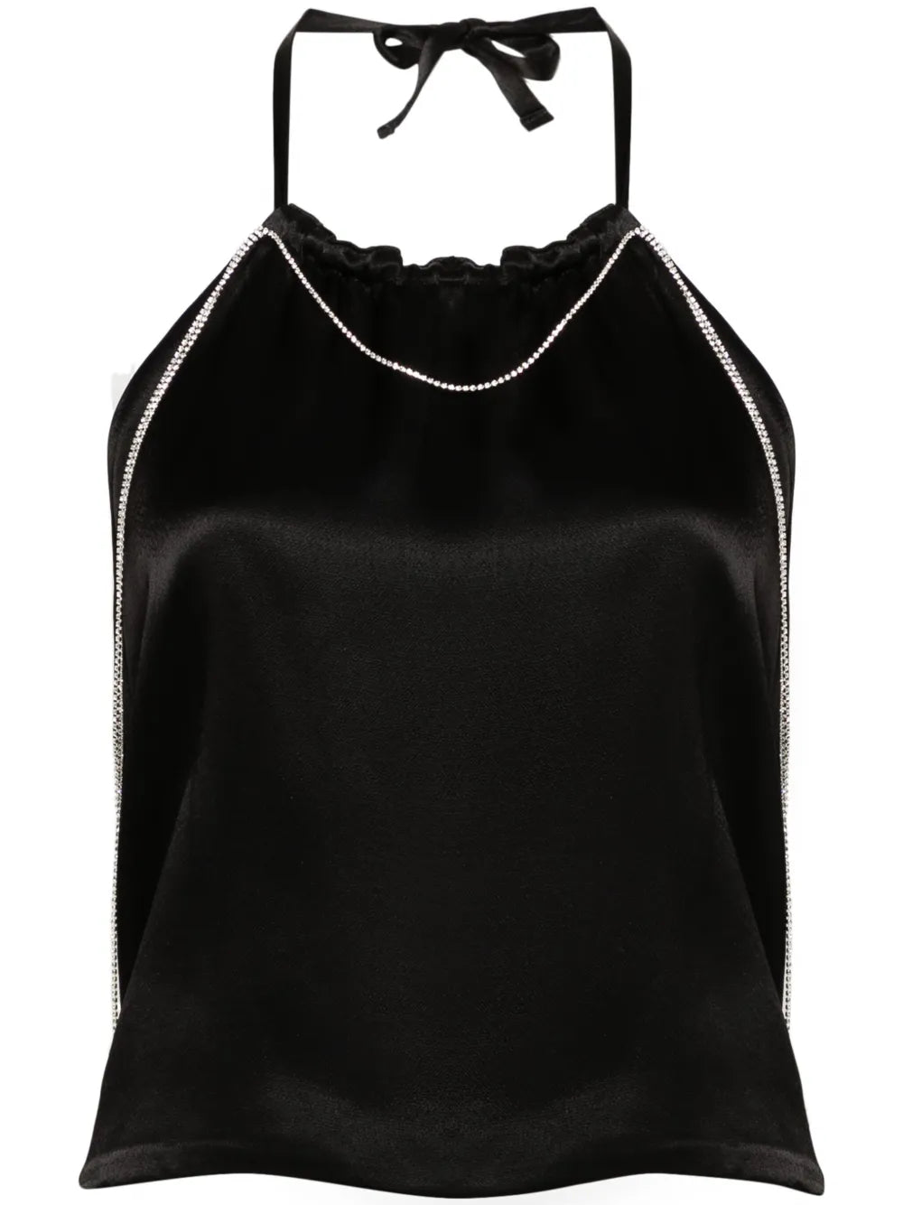 Layla Crystal-Embellished Satin Top
