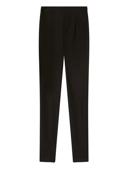Creased Straight-Leg Trousers