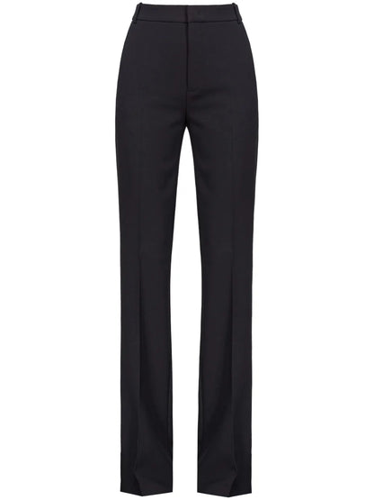 High-Waisted Flared Trousers