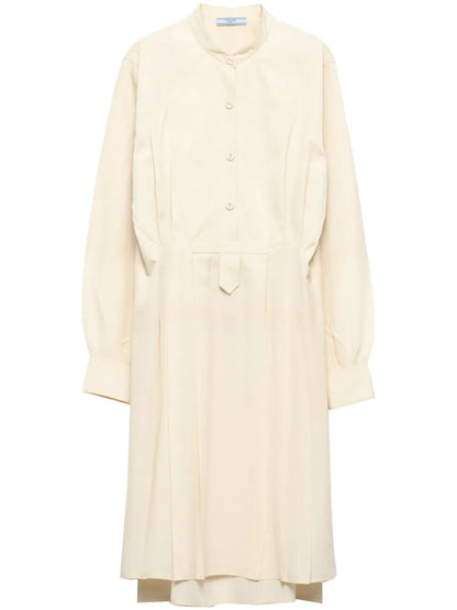 Gradient-Effect Silk Midi Dress