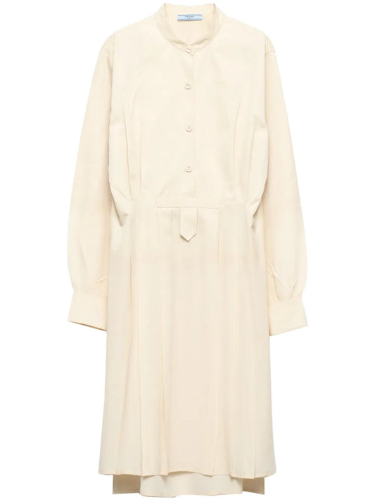 Gradient-Effect Silk Midi Dress