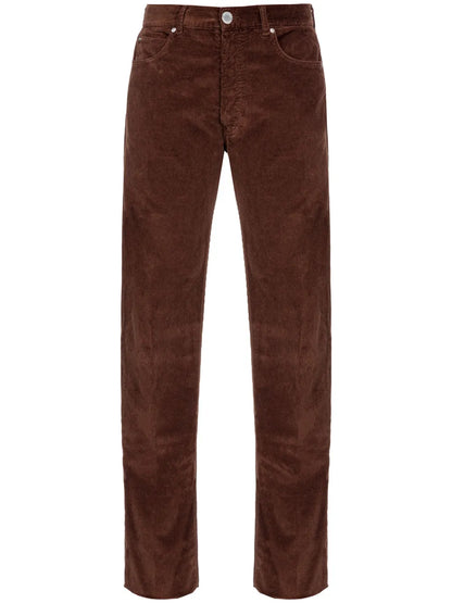 Leyda Straight-Leg Corduroy Trousers