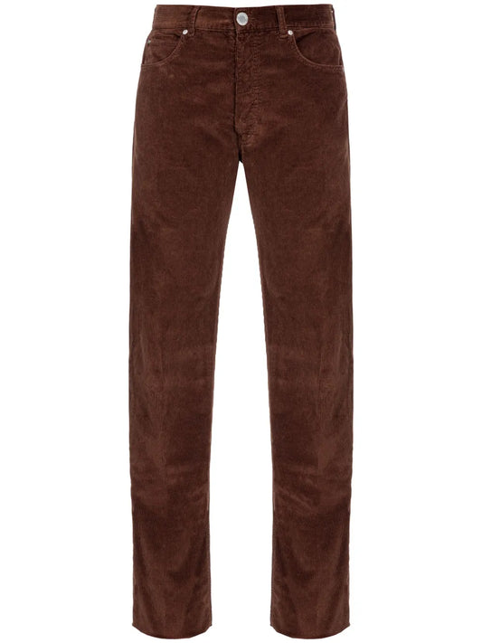 Leyda Straight-Leg Corduroy Trousers