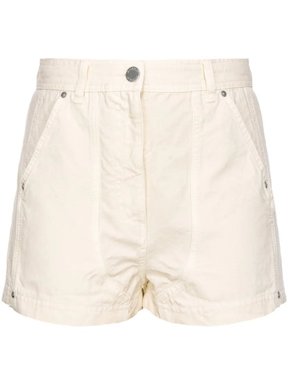 Panelled Cotton Shorts