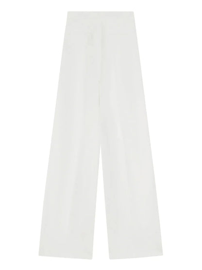 Side-Band Wide-Leg Trousers