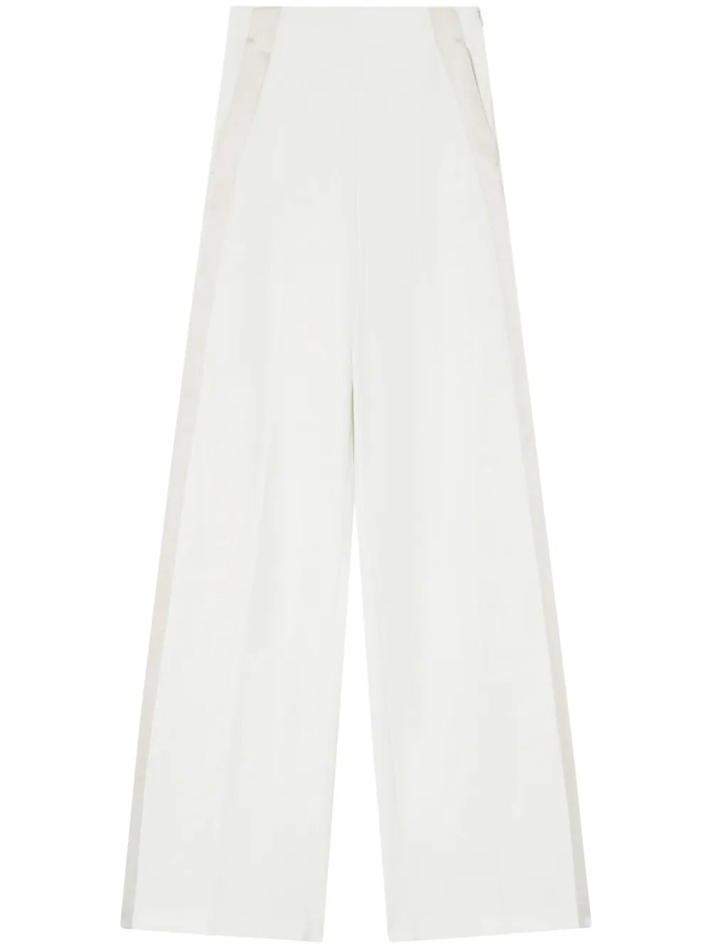Side-Band Wide-Leg Trousers