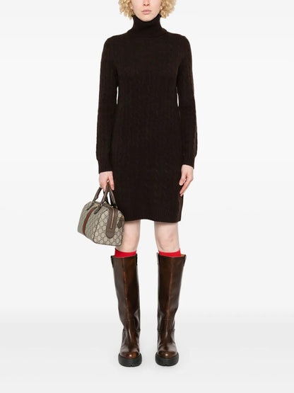 Cable-Knit Mini Dress