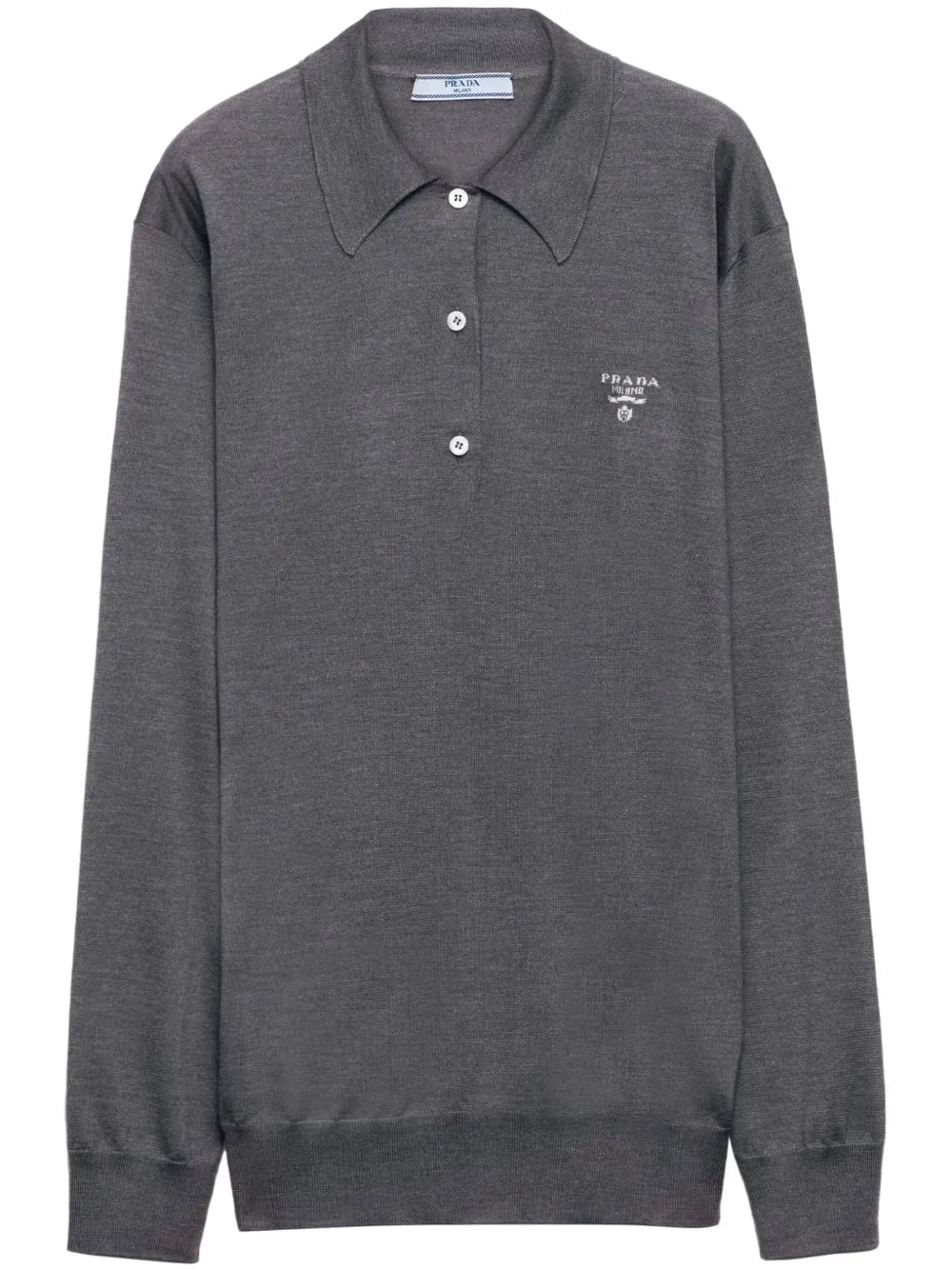 Embroidered-Logo Silk Polo Shirt