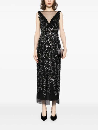 Sequin-Embellished Gown