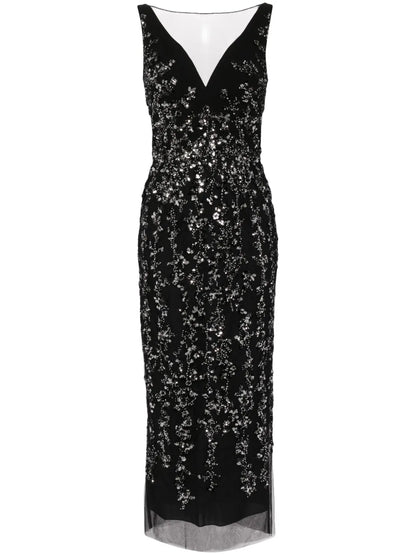 Sequin-Embellished Gown