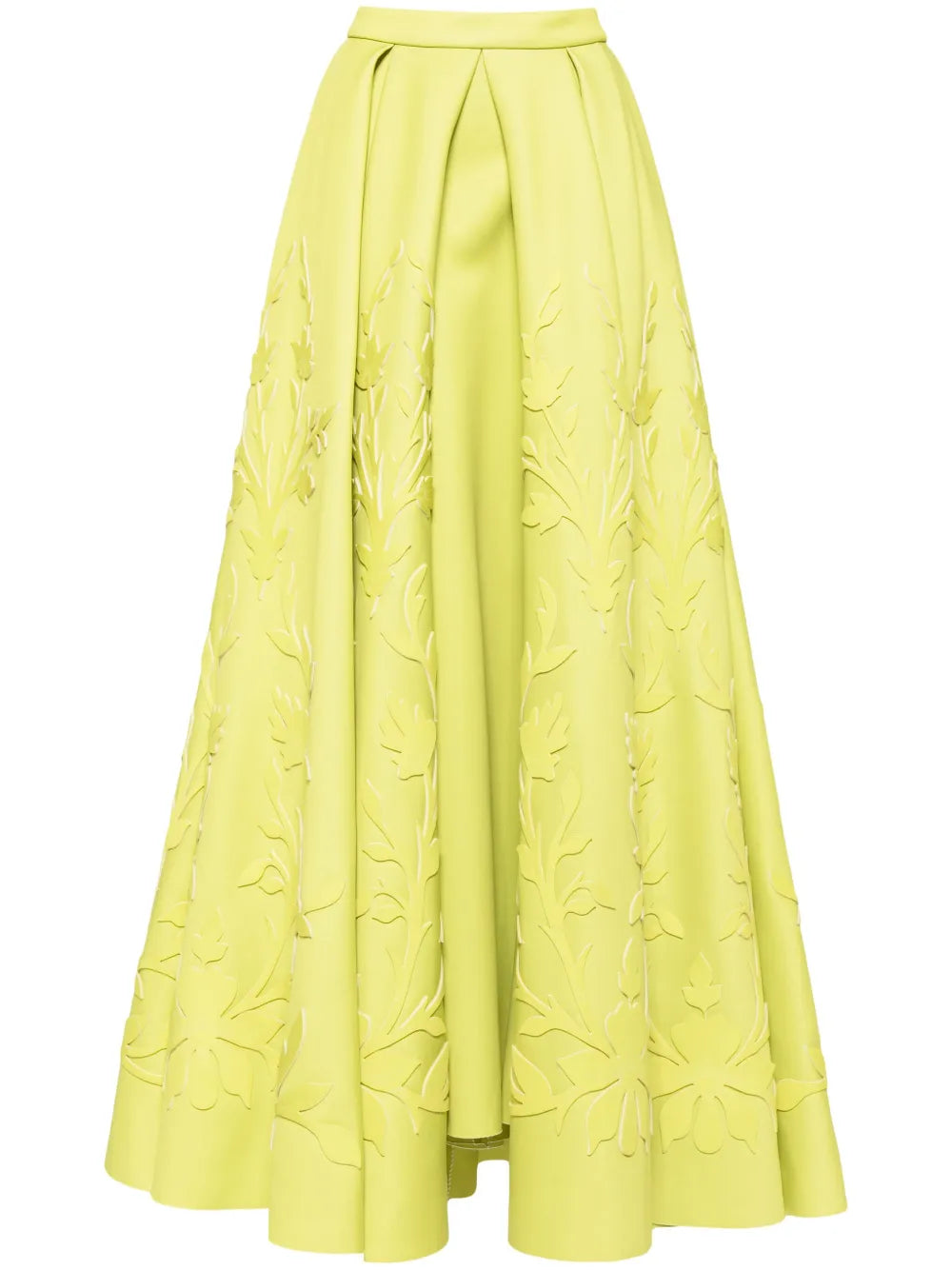 Pleated Skirt With Matching Embroidery