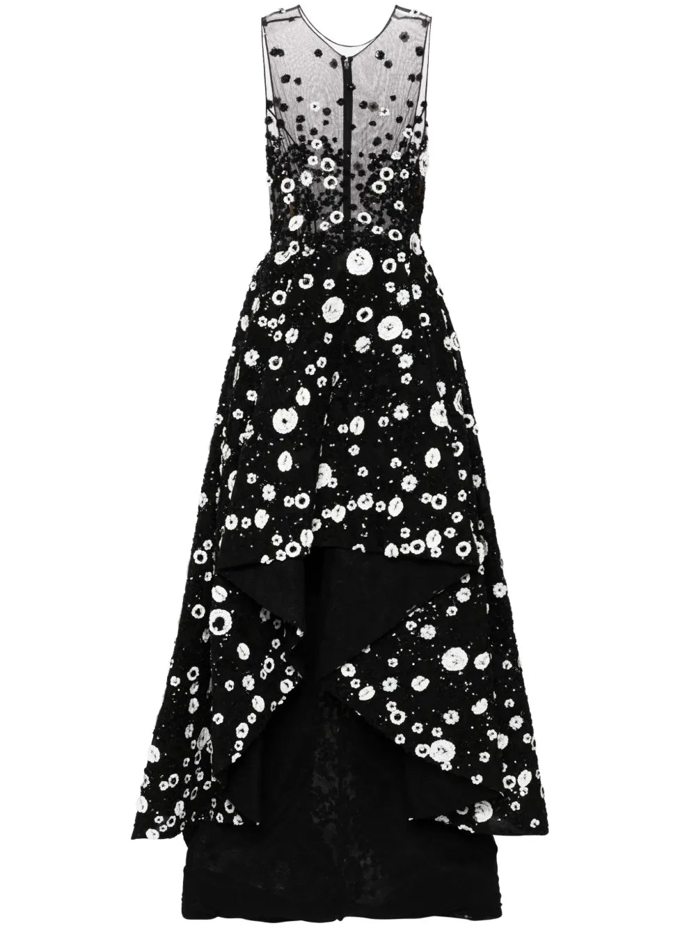 Beaded High-Low Gown