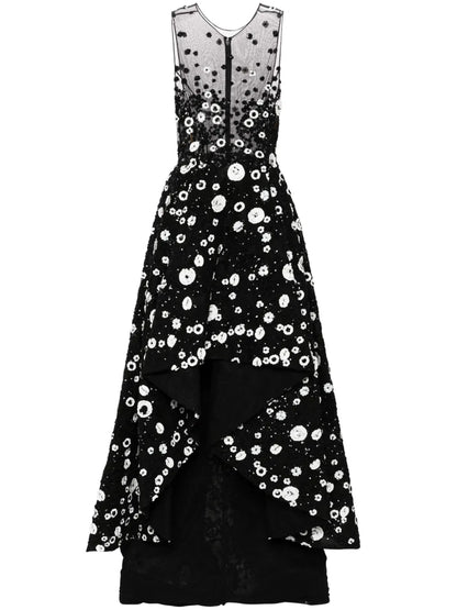 Beaded High-Low Gown