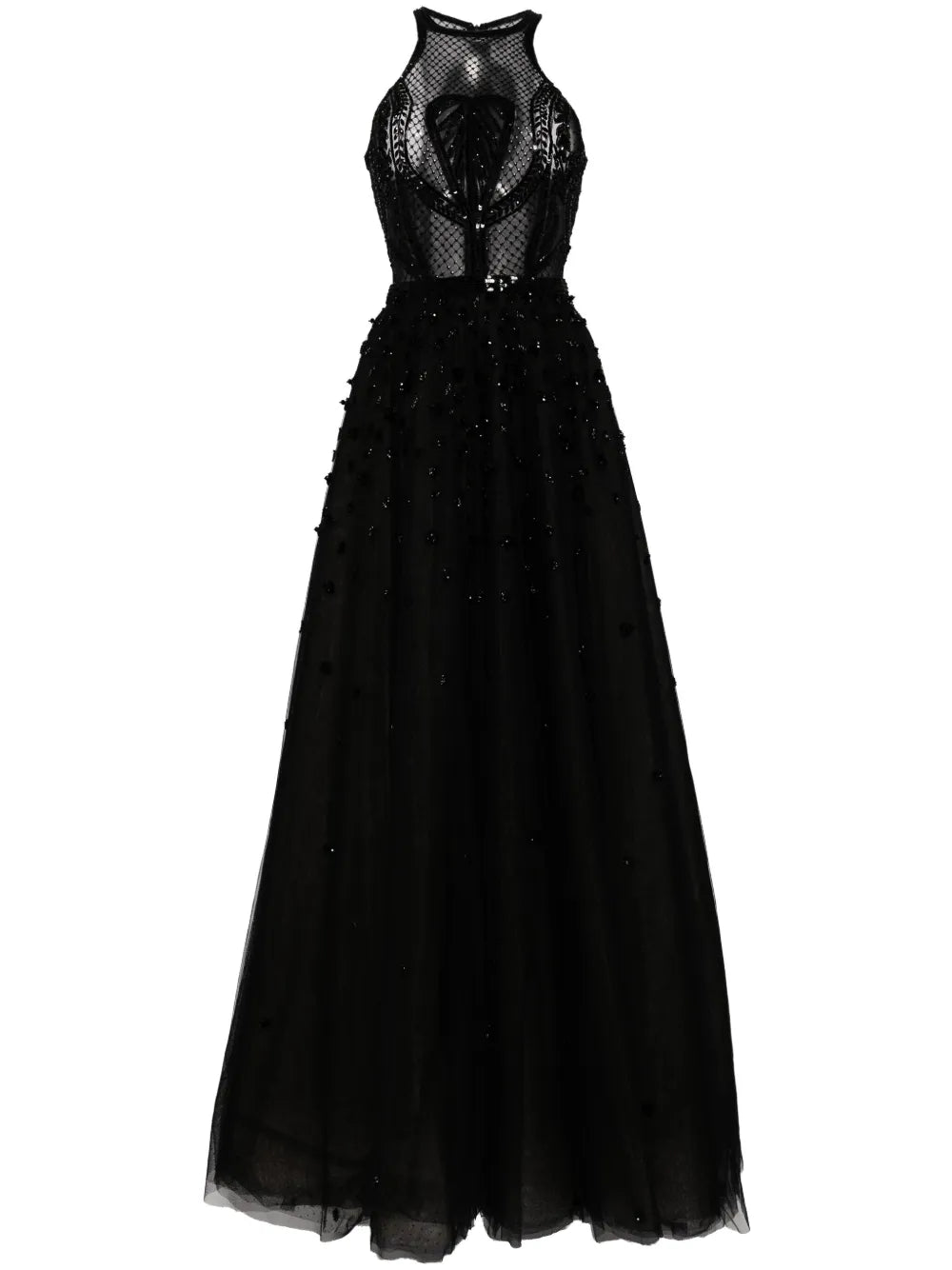 Beaded Halterneck Gown