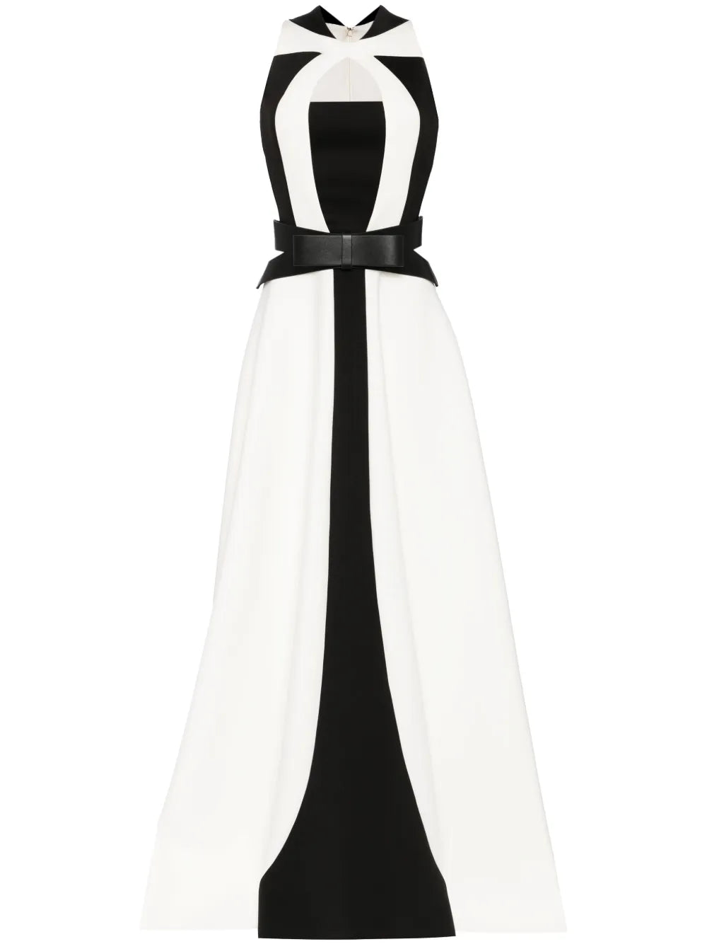 Panelled Belted Gown