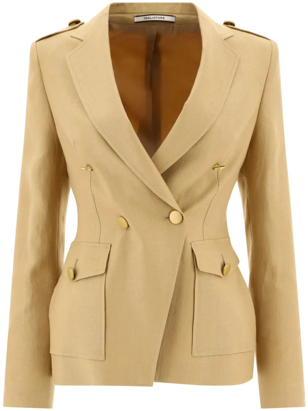 Darlene Double-Breasted Linen Blazer