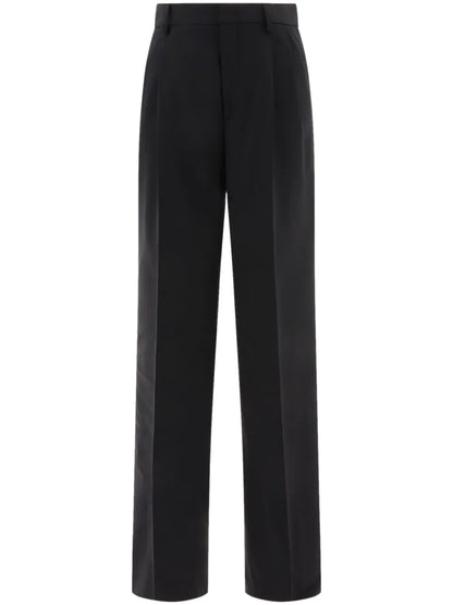 Darted Straight-Leg Trousers