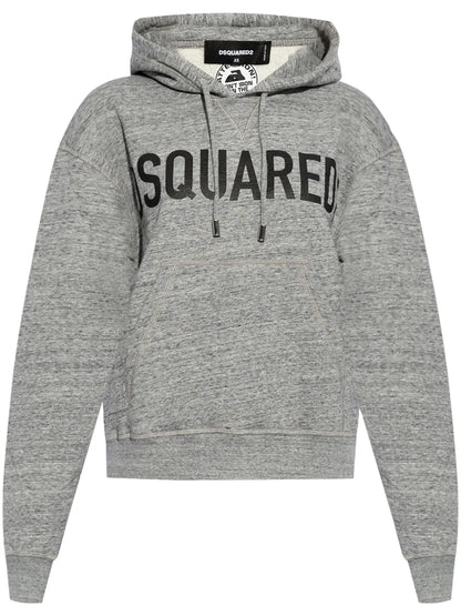 Logo-Print Cotton Hoodie