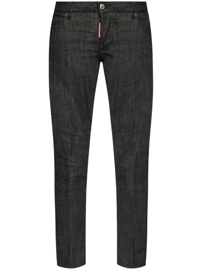 Low-Rise Cropped Skinny Jeans