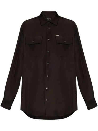 Silk Button Up Shirt