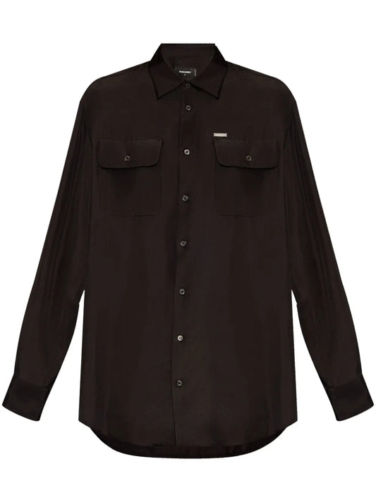 Silk Button Up Shirt