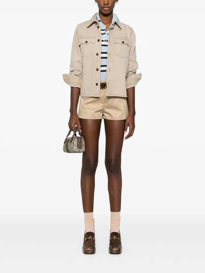 Logo-Appliqué Denim Jacket