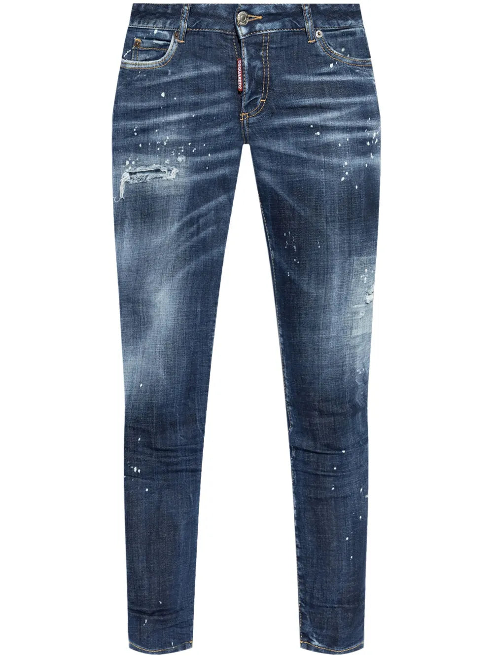 Logo-Patch Cotton Jeans