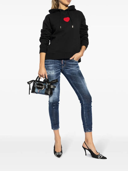Logo-Patch Cotton Jeans
