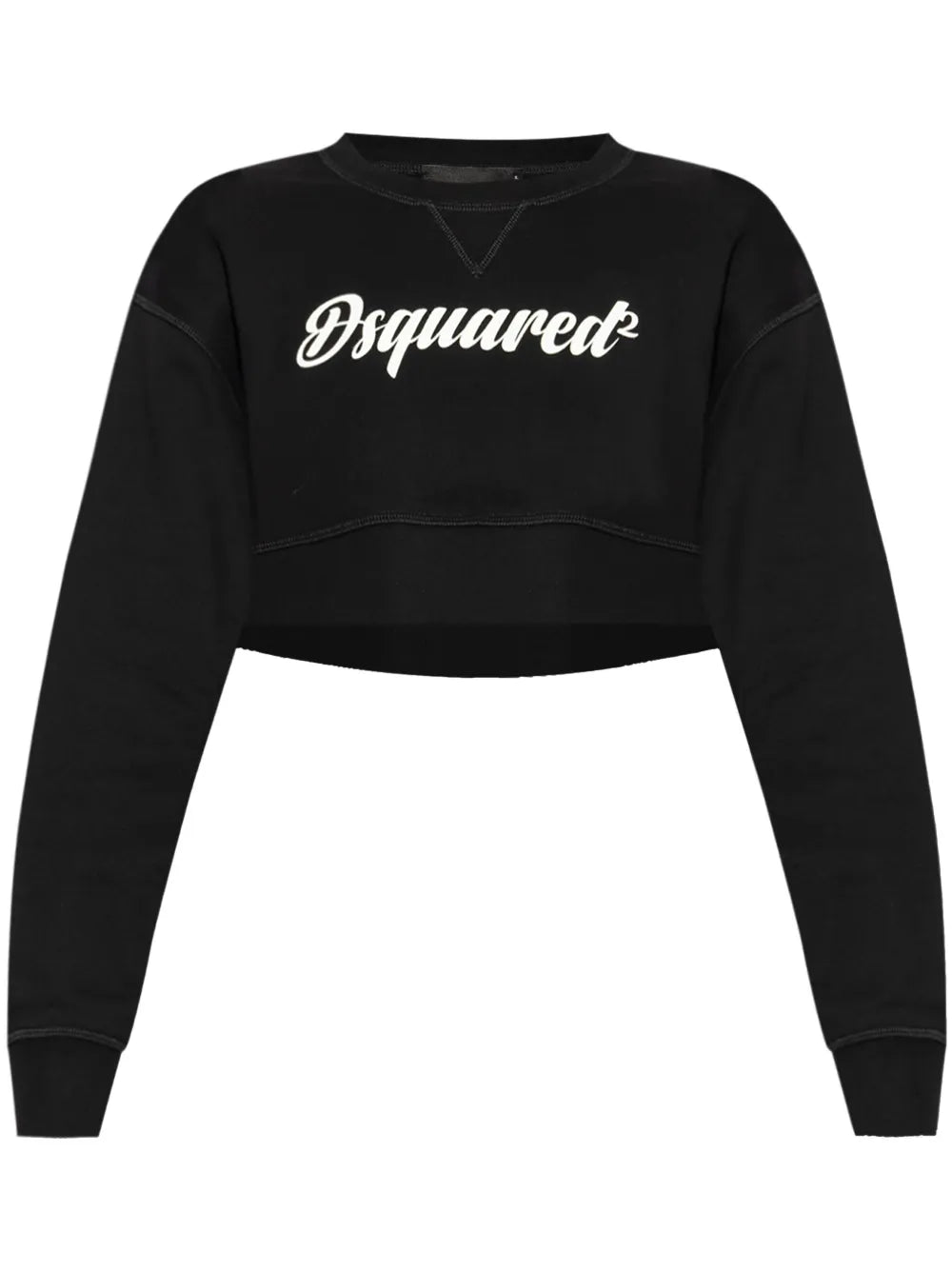 Logo-Print Cropped Sweatshirt