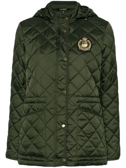 Logo-Patch Quilted Jacket