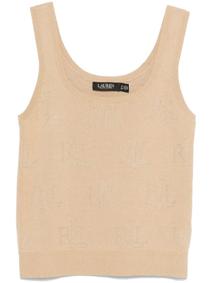 Jacquard Logo Knitted Top