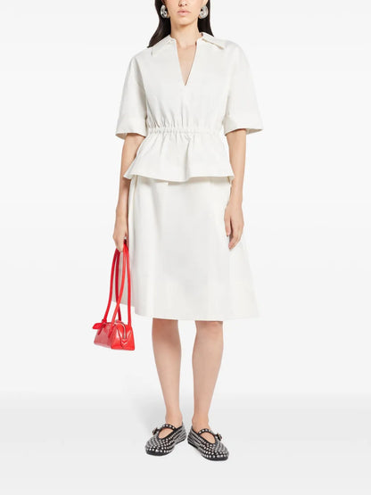 Pleated A-Line Skirt