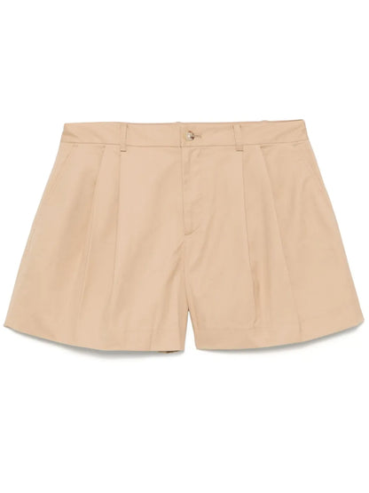 Pleat-Detail Shorts