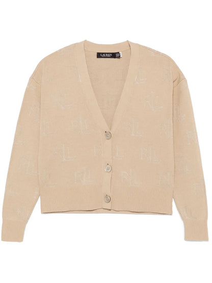 Logo-Jacquard Cardigan