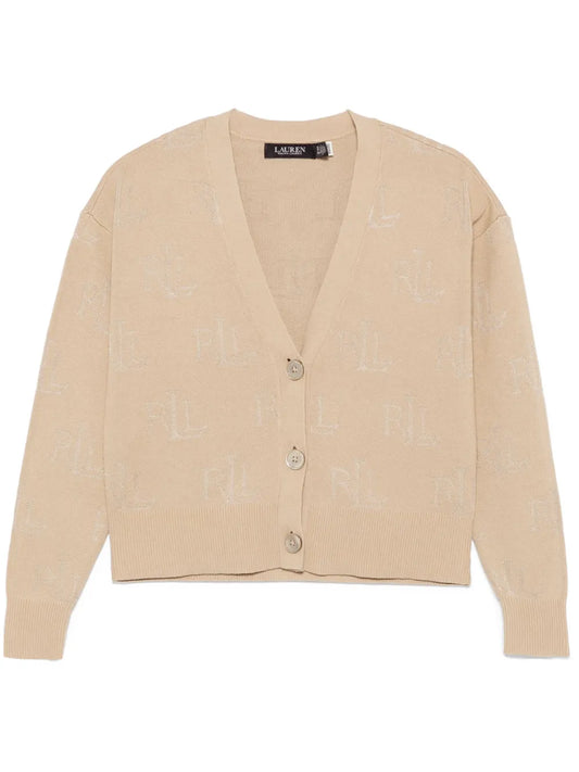 Logo-Jacquard Cardigan
